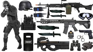 Special Forces military toy gun set, Watergun, Soft Bullet, Sniper, Ak47, M16, Machine Gun, Nerf 257