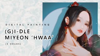 [Speedpaint + Tips] Anime Styled Miyeon from G(I)-DLE HWAA '(화(火花)' screenshot 4