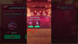 LIMITED ITEM!! CUPID POTION | fish it roblox #shorts