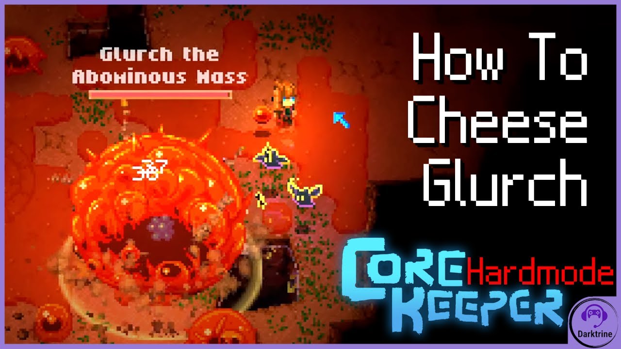 🎮 Cheesing the Glurch Boss Fight in Hardmode! | Core Keeper 🧀