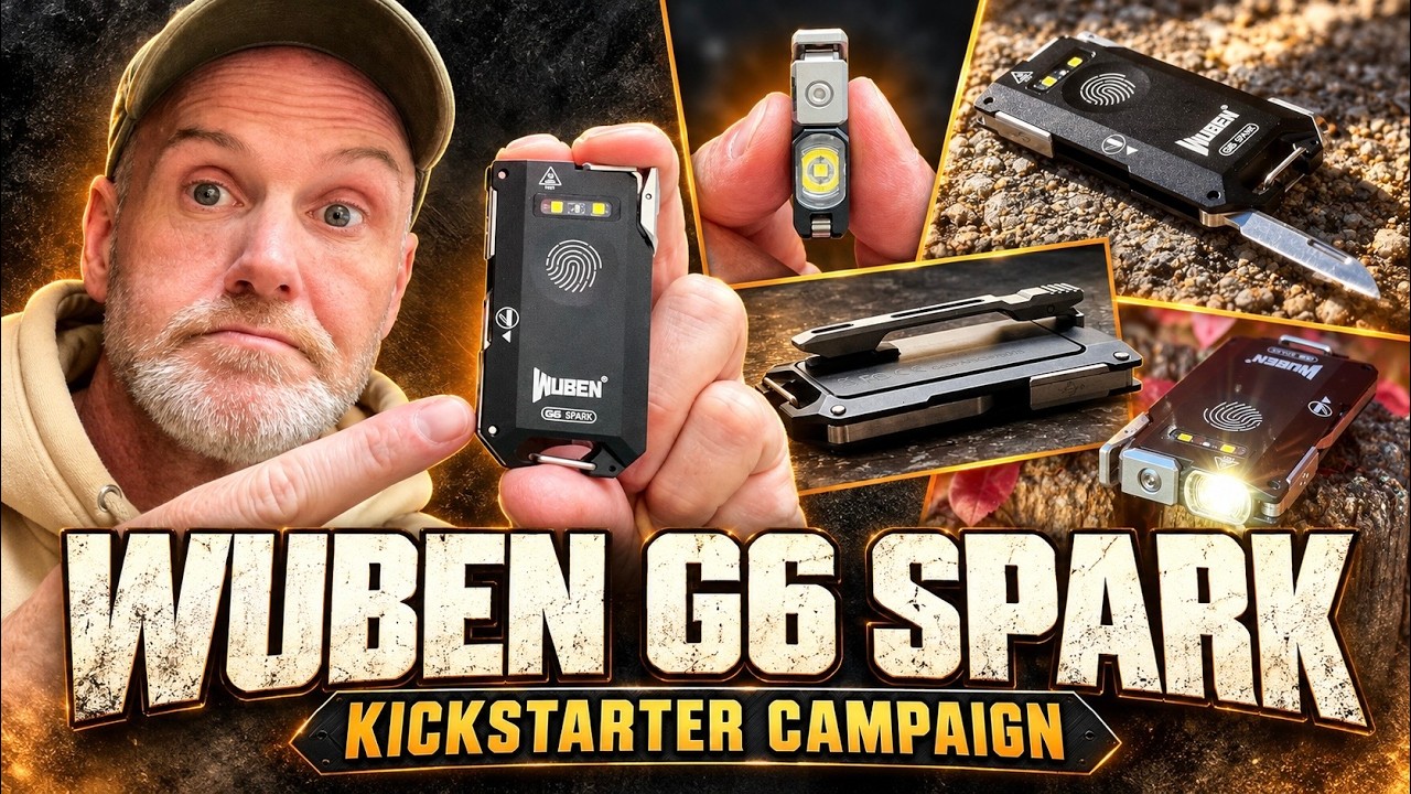 Wuben G6 Spark Kickstarter Review: Flashlight, Utility Blade and More