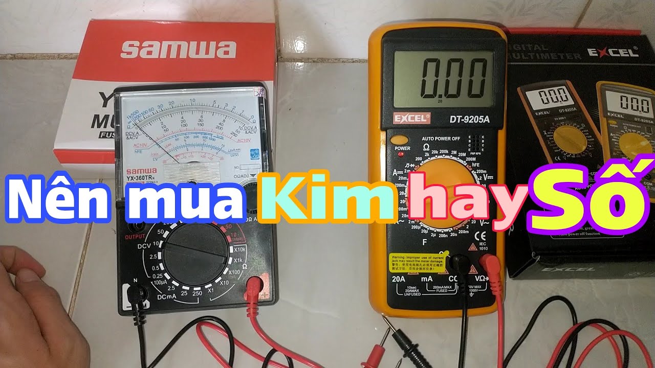 So Sánh Đồng hồ đo điện loại Kim Và loại Số | NÊN MUA... - youtube