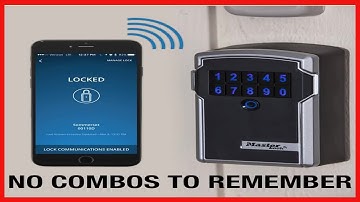 Master Lock Lock Box, Electronic Wall Mount Key Safe, Bluetooth iOS/Android App and Keypad Codes