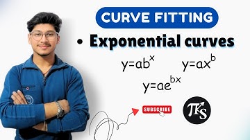 Exponential curve fitting | Curve fitting | exponential curves | #tks #curvefitting