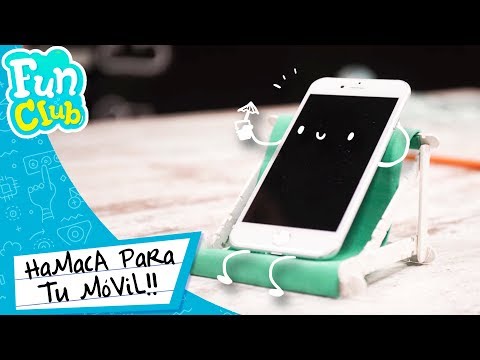 📱 SOPORTE de HAMACA para tu MÓVIL 📱MANUALIDADES para tu MÓVIL💡| Fun Club