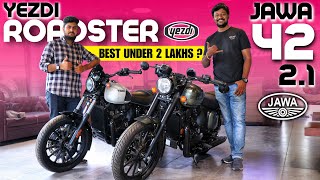 Yezdi Roadster Vs Jawa 42 2.1–Paisa Vasool Kon ?Best Bike Under 2 LakhBest Bikes India 2023