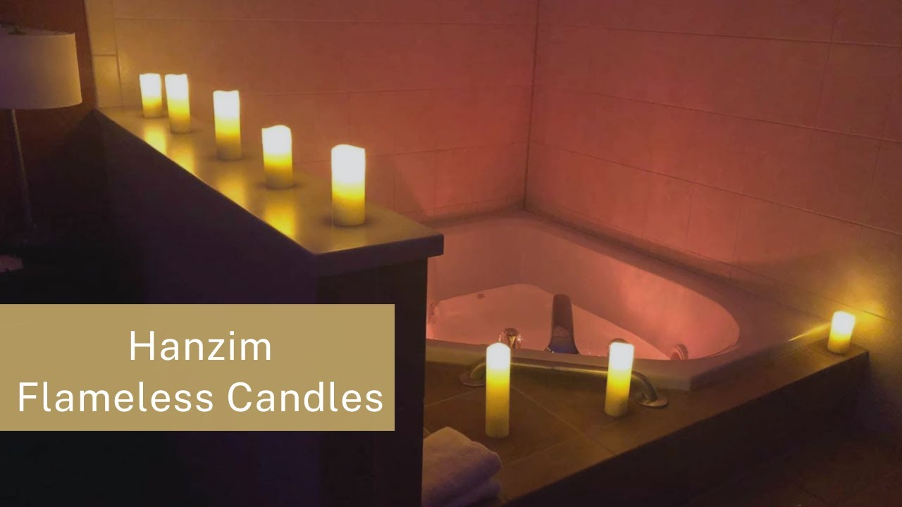 Hanzim Flameless Candles Review | Ivory Real Wax Pillar LED Electric Candles