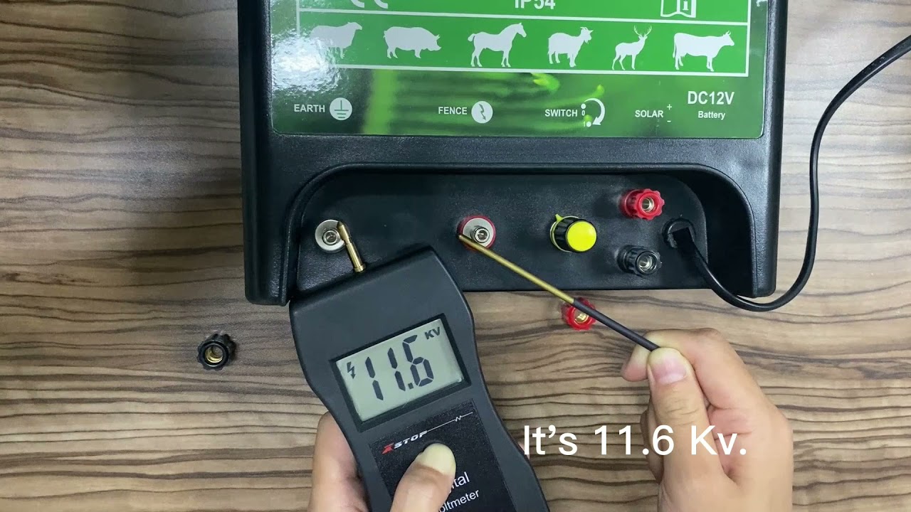 Waterproof 12 volts battery electric fence energizer 4 joules for big