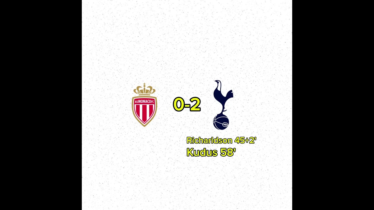 Monaco-Tottenham Hotspur Prediction