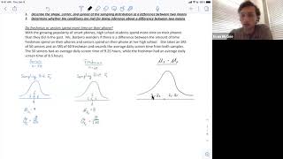10.2: Comparing Two Means (Part 1)