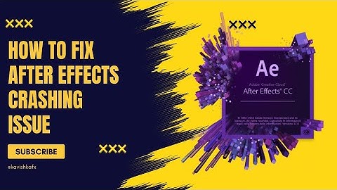 After Effects Error : Crash In Progress, Last Logged Message Was... | Quick Fix
