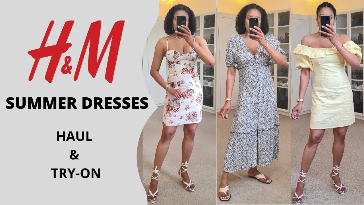 H&M SUMMER DRESS HAUL - YouTube