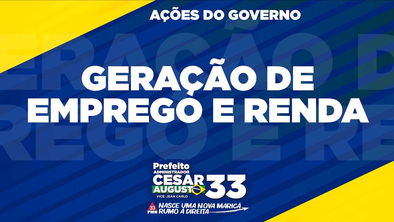EM NOSSO GOVERNO, TEREMOS GERAÇÃO DE EMPREGO E RENDA! - YouTube