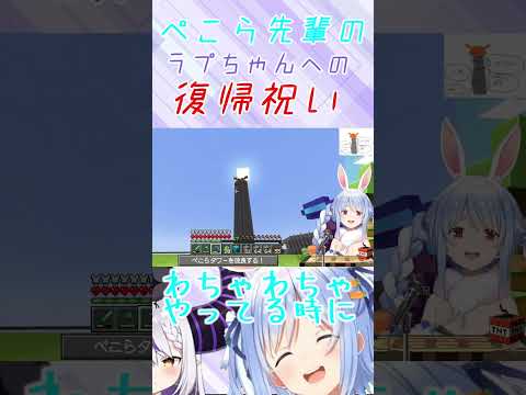 『復帰祝い』【ぺこらからプラちゃんへ】" 先輩なり" の復帰祝い
