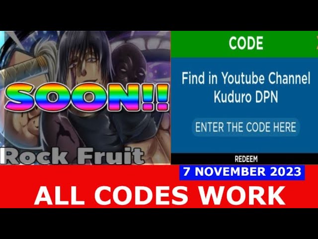 Rock Fruit Codes - Roblox December 2023 