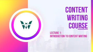 Free content Writing Class|| Lecture 1 || Introduction To Content Writing
