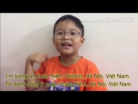 Video Tuấn Tú (6 tuổi) tự tin nói tiếng Anh trôi chảy như... - youtube