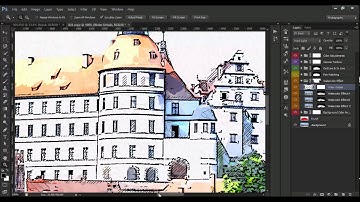 Urban Sketcher Photoshop Action Video Tutorial