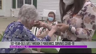 107-year-old lives through 2 pandemics, survives COVID-19