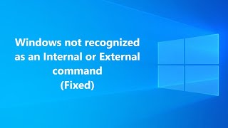 windows not recognized as an internal or external command ( ipconfig/diskpart/select disk/etc)