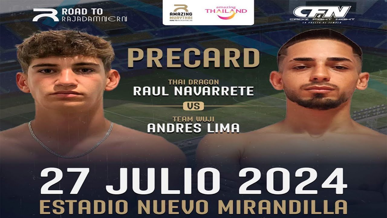 Andres Lima VS Raul Navarrete.  Muay Thai full fight