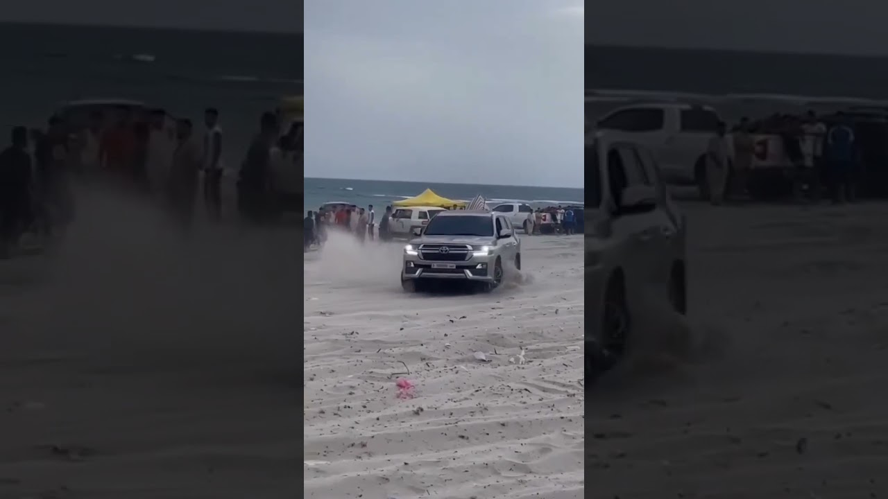 Toyota Land Cruiser 200 At Beach