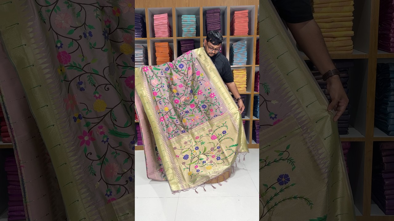 Janhvi Kapoor–Inspired Kanchivaram Paithani Silk Saree