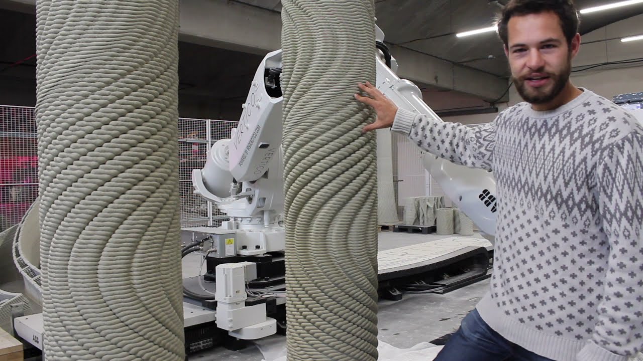  Update Designing HUGE Concrete Forms | 3D Printing Robotic Arm on a Track in Action at Vertico