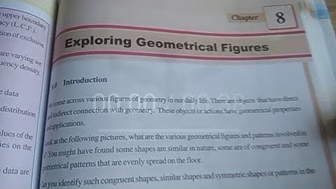 Exploring geometrical figures class8 Introduction