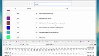 Datatable demo.