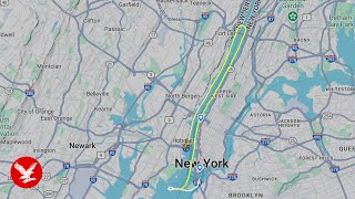 Moment helicopter plummets into Hudson River captured on flight tracker
