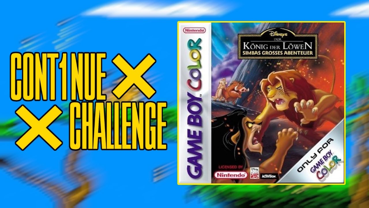 Simbas großes Abenteuer! DER KÖNIG DER LÖWEN (GBC) | Cont1nue Challenge