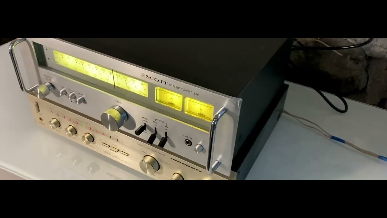 Tuner Scott T526L Vintage – Non Testé – Pour Pièces Ou Restauration