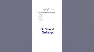 SAT Prep Advanced Math 5-3 Advanced Algebraic Methods Q4 #satexam #maths #satmath #satprep