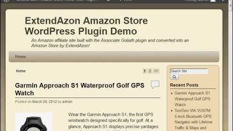 ExtendAzon Amazon Store WordPress Plugin