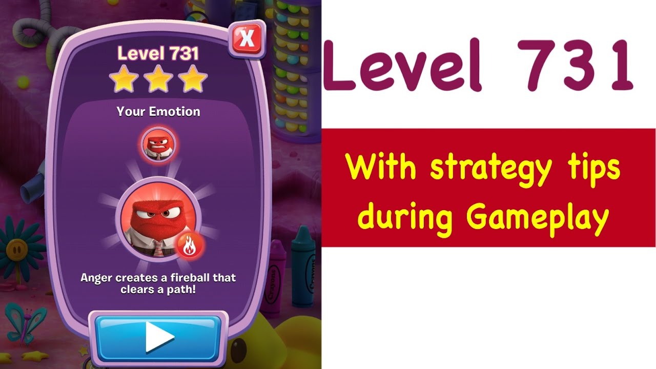 Inside Out Thought Bubbles - Level 731 - Tips and Strategy Gameplay Walkthrough No Boosters