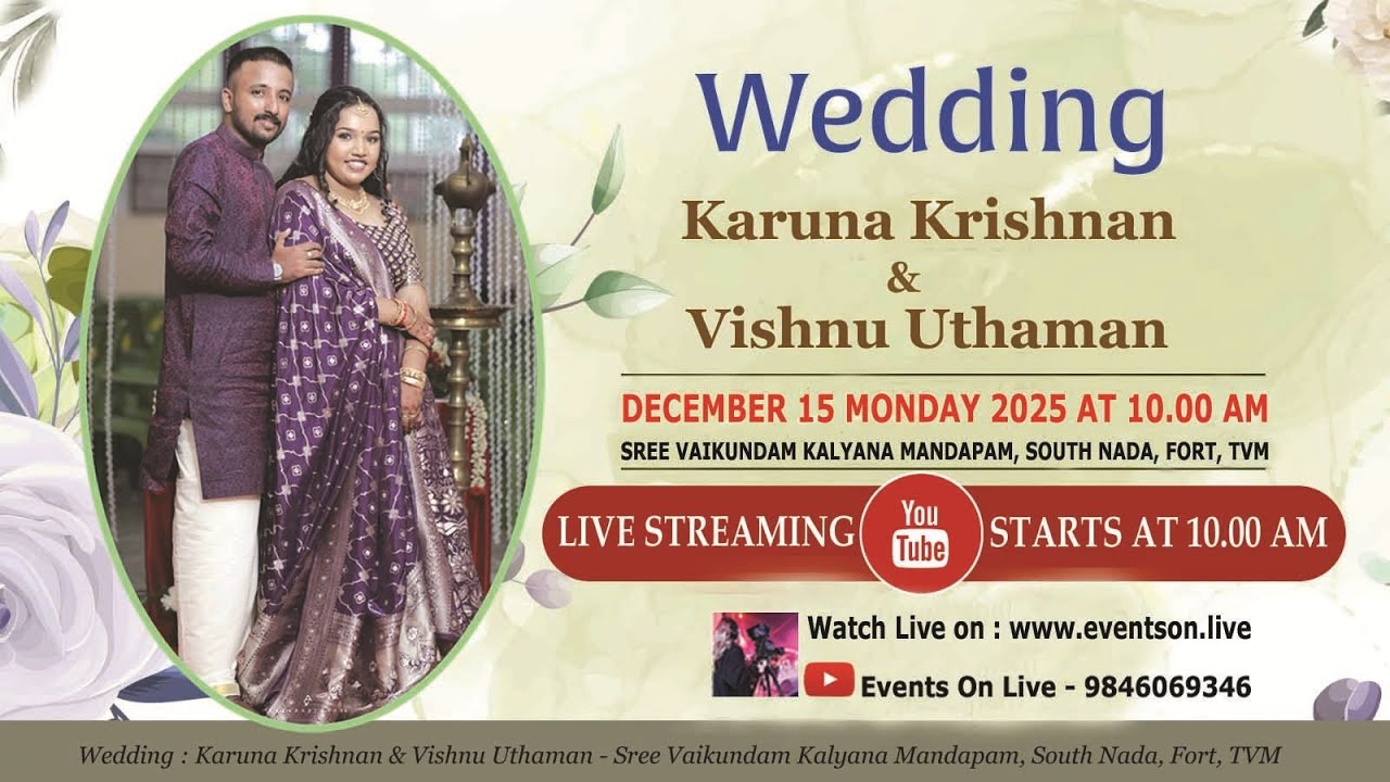 WEDDING | KARUNA KRISHNAN & VISHNU UTHAMAN |