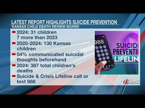 Annual Kansas child death report highlights youth suicide prevention need