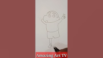 How To Draw Shin Chan 🤗❤️ #drawing #art