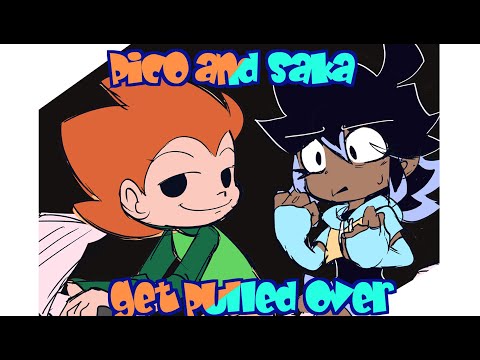 Pico and Saka get pulled over (Friday night funkin)