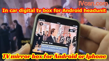 Digital TV DVB-T2 ISDB-T ATSC wifi mirror transfer digital tv signal to android ios iphone device