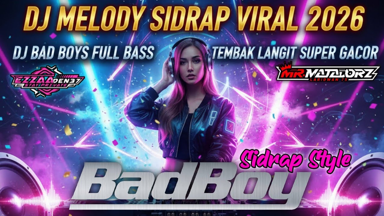 DJ MELODY SIDRAP VIRAL 2026 | DJ BAD BOYS X DJ DIMANA PERASAANMU FULL BASS TEMBAK LANGIT GACOR 