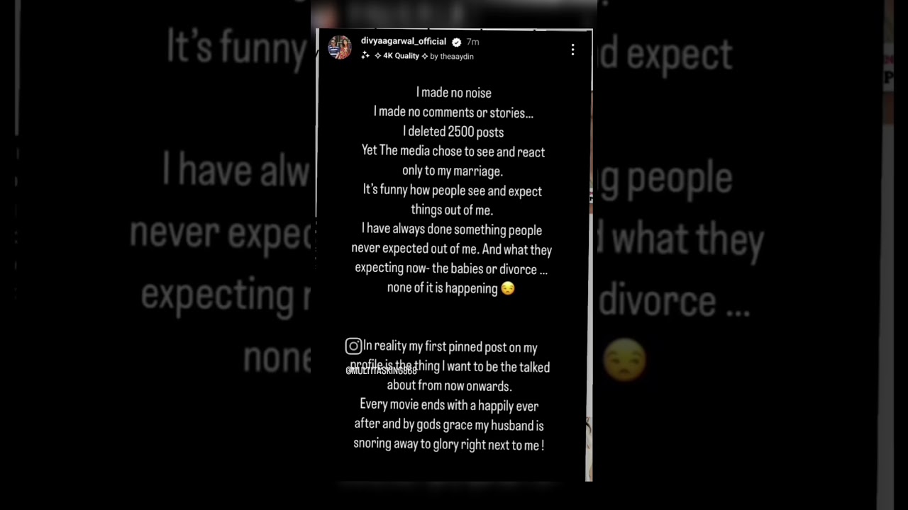 Divya Agarwal clarified about her divorce rumours 