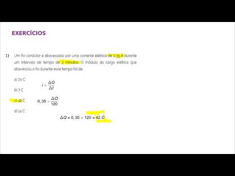 Física 3ª Série - Exercícios - Corrente elétrica correção