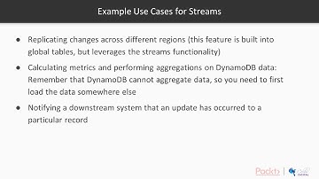Hands-On Amazon DynamoDB for Developers :Understand DynamoDB Streams |packtpub.com