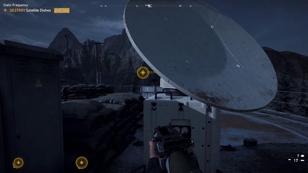 Far Cry 5 - Destroying the satellite dishes