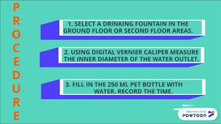 EXPERIMENT 12 (FLOW RATE)