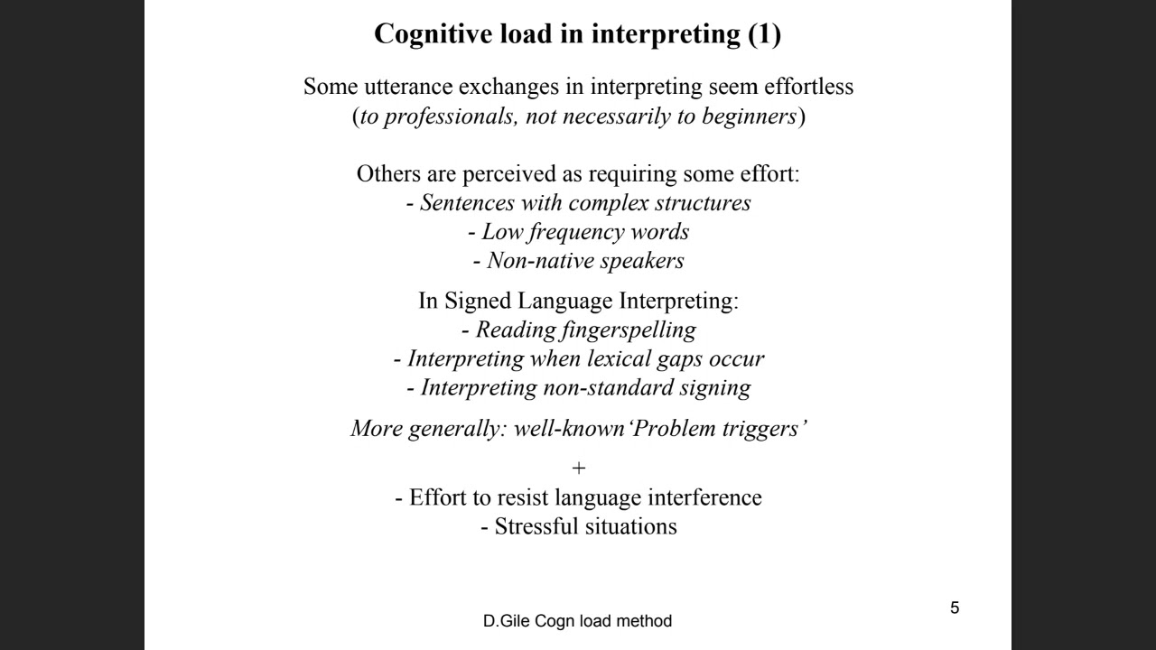 CRITT Translation Colloquium: Daniel Gile