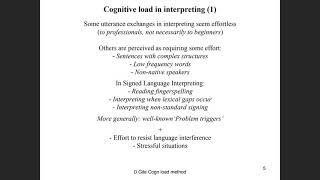CRITT Translation Colloquium: Daniel Gile