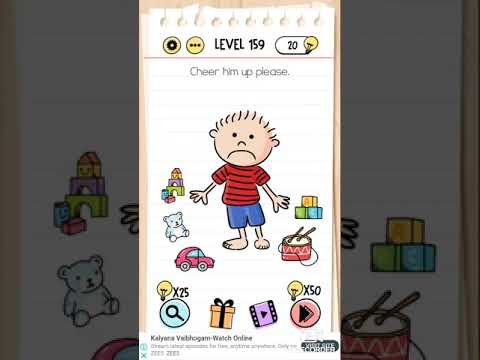 Cheer him up please.|brain test lvl 159
